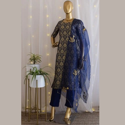 Navy Blue Kurti